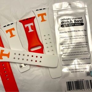 NWOT UNIVERSITY OF TENNESSEE APPLE WATCH BANDS SIZE 42/44